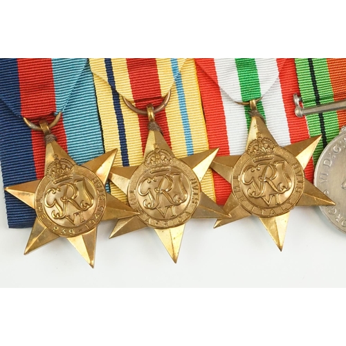 112 - A Full Size British World War Two Medal Group Of Five To Include The 1939-1945 British War Medal, Th... 