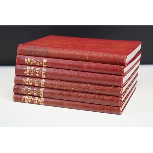 127 - Books - The War In Pictures In Six Hardback Volumes.