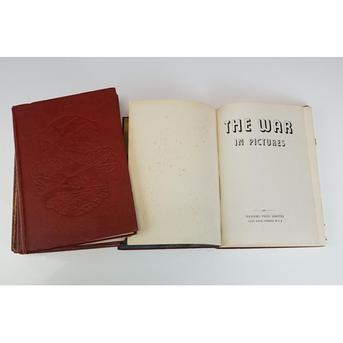 127 - Books - The War In Pictures In Six Hardback Volumes.