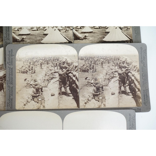 150 - A Collection Of Over Forth Five Military Stereoscope Slides Depicting Images From The Boer War, Publ... 