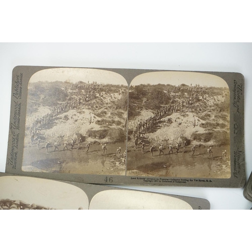 150 - A Collection Of Over Forth Five Military Stereoscope Slides Depicting Images From The Boer War, Publ... 