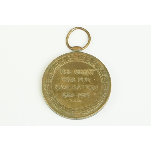 161 - A British World War One Full Size The Great War Of Civilisation Victory Medal, Correctly Named And I... 