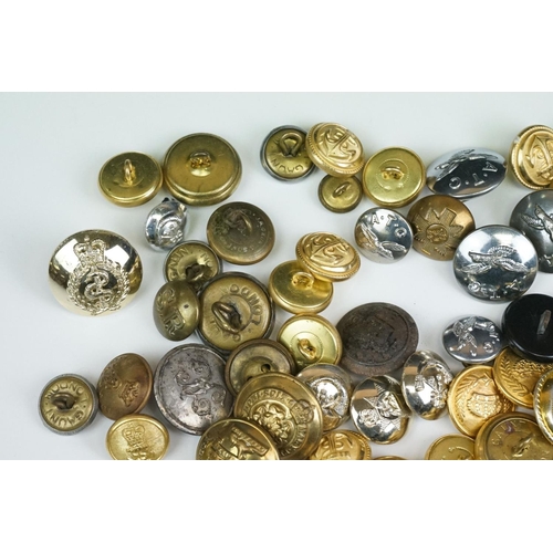 167 - A Small Collection Of Mainly British Military Regimental Buttons To Include The Air Training Corp, R... 