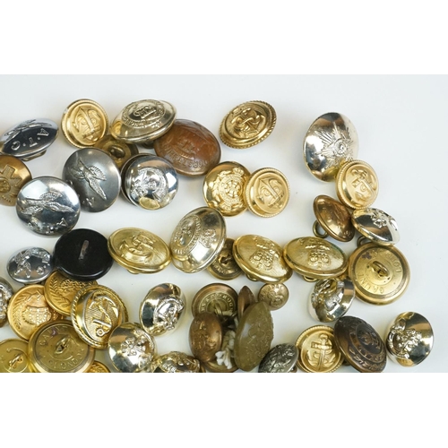 167 - A Small Collection Of Mainly British Military Regimental Buttons To Include The Air Training Corp, R... 