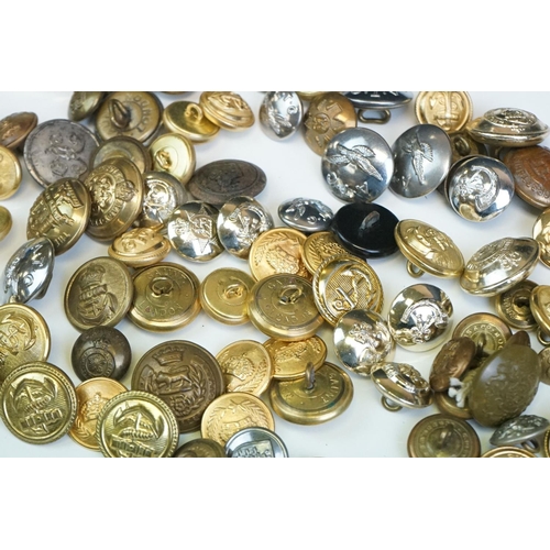 167 - A Small Collection Of Mainly British Military Regimental Buttons To Include The Air Training Corp, R... 