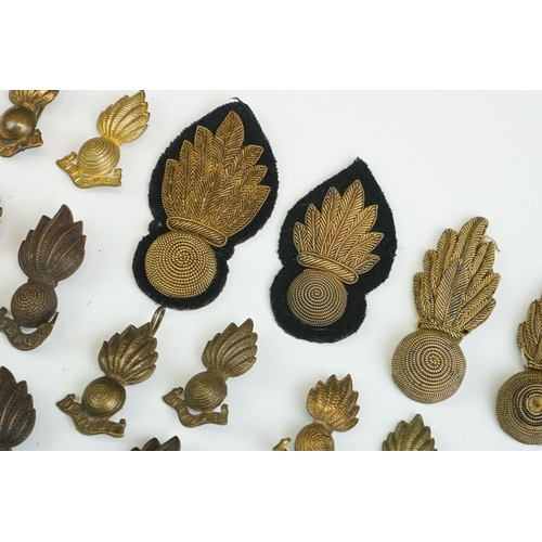 172 - A Collection Of British Military Royal Engineers And Royal Artillery Collar Badges.