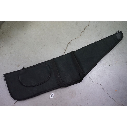 182 - A Black Canvas Rifle / Gun Case.