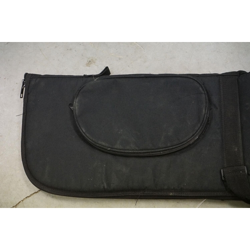 182 - A Black Canvas Rifle / Gun Case.