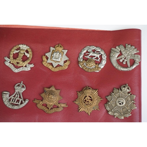 217 - A Collection Of Approx Twenty Four Military Badges To Include British Military Regimental Cap Badges... 