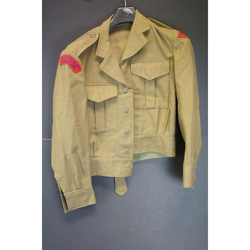 192 - A Collection Of Three x 1950's Australian Army Battledress Blouses, One Of The Blouses Fitted With R... 