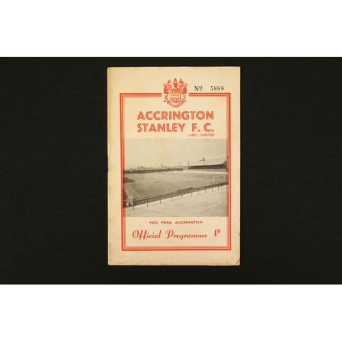 Football Programme - Accrington Stanley V Workington 1961/62, Division ...