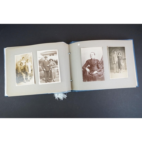 203 - A Collection Of Mainly Military Related Photographs Contained Within An Album Together With Three Ca... 