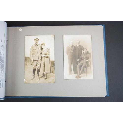 203 - A Collection Of Mainly Military Related Photographs Contained Within An Album Together With Three Ca... 