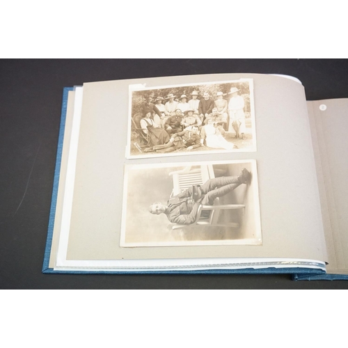 203 - A Collection Of Mainly Military Related Photographs Contained Within An Album Together With Three Ca... 