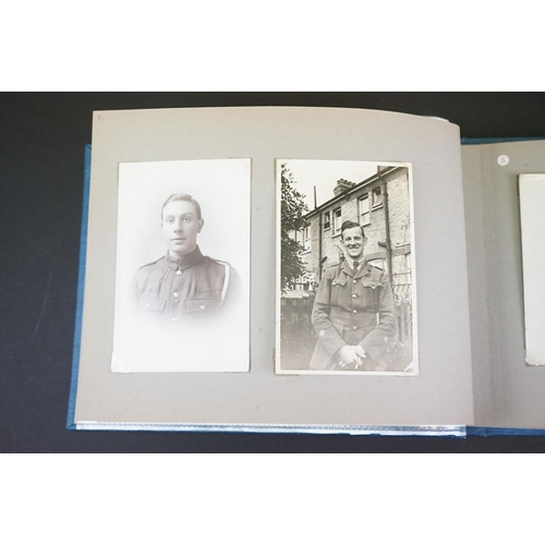 203 - A Collection Of Mainly Military Related Photographs Contained Within An Album Together With Three Ca... 