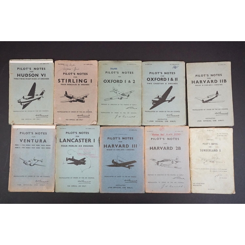 207 - A Collection Of Twenty British Air Ministry / Royal Air Force Pilots And Flight Engineers Notes To I... 