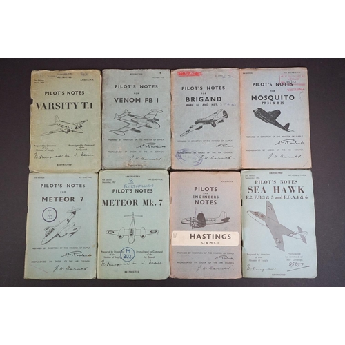 208 - A Collection Of Twenty British Air Ministry / Royal Air Force Pilots And Flight Engineers Notes To I... 