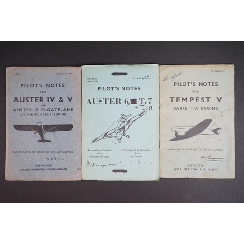 210 - A Collection Of Twenty British Air Ministry / Royal Air Force Pilots And Flight Engineers Notes To I... 