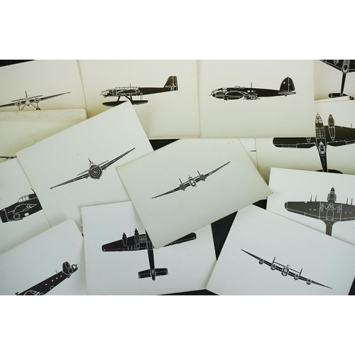 211 - A Large Collection Of Air Ministry / Royal Observer Corps Aircraft Spotters Cards.