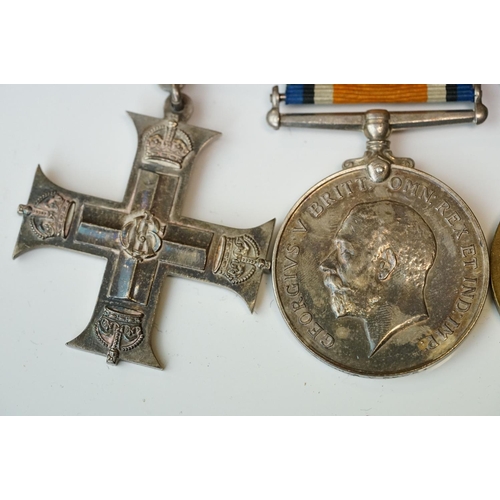 136 - A British World War One & World War Two Family Medal Group To Include Two Military Cross Medals. The... 