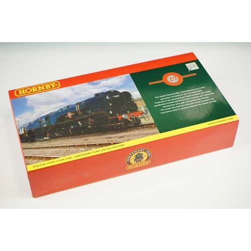 1 - Boxed Hornby OO gauge R3824 BR 3502 Clan Line Centenary Year Limited Edition Super Detail locomotive... 