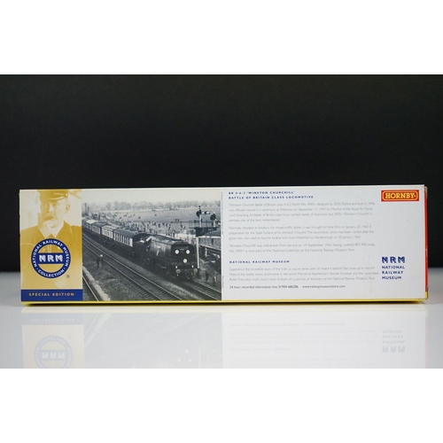 12 - Boxed Hornby OO gauge NRM National Rail Museum Special Edition R2385 BR 4-6-2 West Country Class Win... 