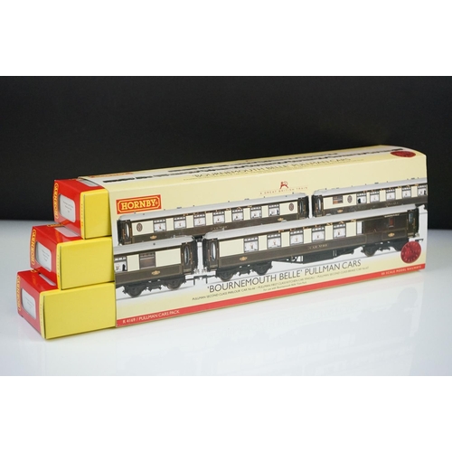 3 - Boxed Hornby OO gauge R4169 Bournemouth Belle Pullman Car Pack, complete & excellent