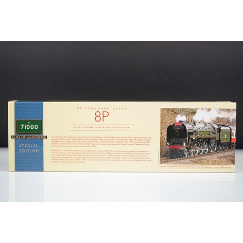 9 - Boxed Hornby OO gauge R3191 BR 4-6-2 Standard Class BP Duke of Gloucester Special Edition locomotive