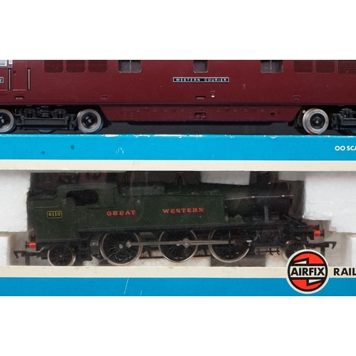 102 - 11 OO gauge locomotives to include a boxed Airfix 54150-1 Prairie Tank Locomotive 2-6-2 (GWR Green L... 