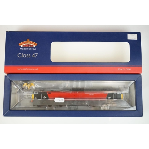 111 - Two boxed OO gauge locomotives to include Bachmann 32-819 Class 47/4 47814 Totnes Castle Virgin DCC2... 