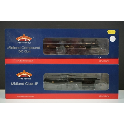 47 - Two boxed Bachmann OO gauge locomotives to include 31933 Midland Compound 41157 BR Black late crest ... 