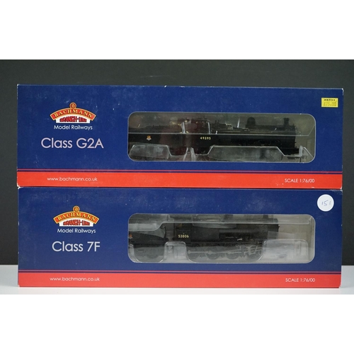 52 - Two boxed Bachmann OO gauge locomotives to include Heritage Range 31475 Class G2A 49395 BR black ear... 