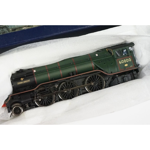 55 - Three boxed Bachmann OO gauge locomotives to include 31550 V2 60800 Green Arrow BR green l/crest, 32... 