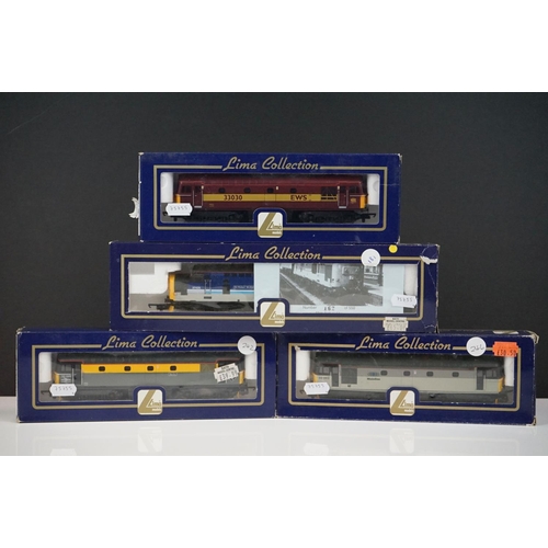 68 - Four boxed Lima Collection OO gauge locomotives to include 204705A8 Mainline 33063, L204610 Merlin, ... 