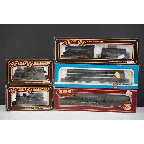 69 - Five boxed OO gauge locomotives to include 3 x Pailtoy Mainline (37058 0-6-0 2251 Collett GWR green,... 