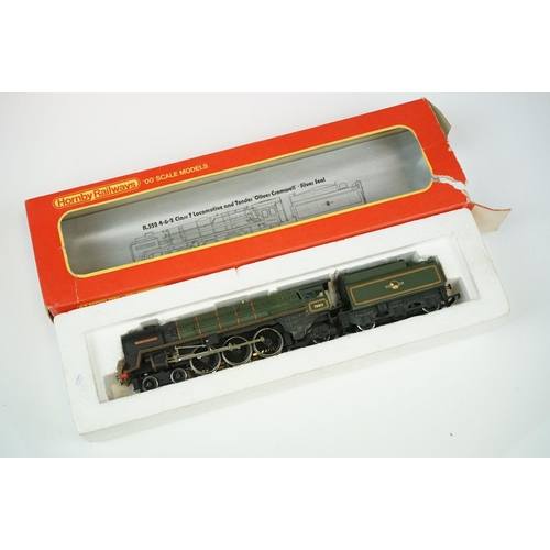 70 - Seven Hornby / Triang OO gauge locomotives to include R552 4-6-2 Class 7 Oliver Cromwell Silver Seal... 