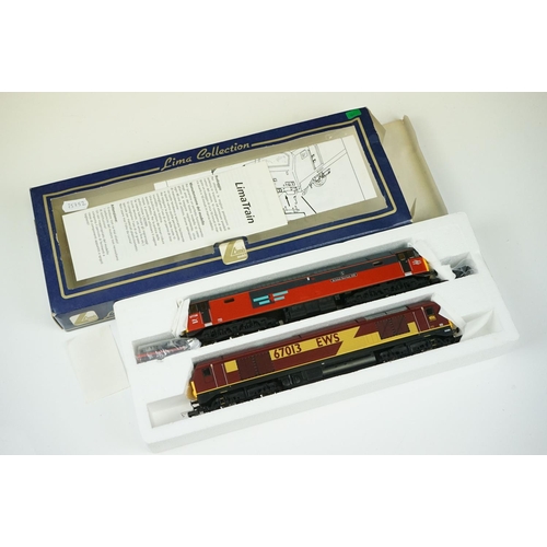 72 - Boxed Lima Collection OO gauge L204931 Set Two Locomotives Class 67013 EWS + Class 47738 BBH