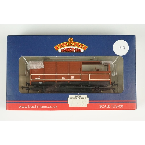 75 - 18 Boxed Bachmann OO gauge items of rolling stock to include 38327 13T High Sided Open Wagon BR Baux... 