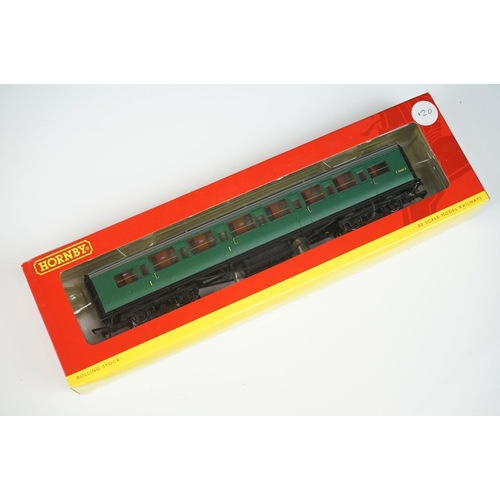 80 - 32 Boxed Hornby OO gauge items of rolling stock to include R4409 BR Hawksworth Passenger Brake W322W... 