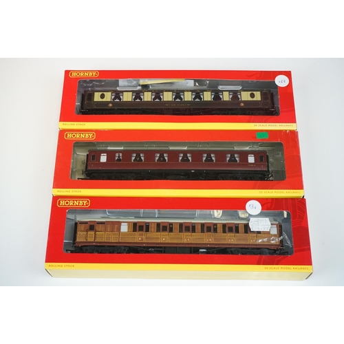 80 - 32 Boxed Hornby OO gauge items of rolling stock to include R4409 BR Hawksworth Passenger Brake W322W... 