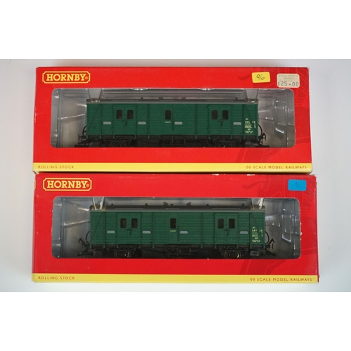 82 - 16 Boxed Hornby OO gauge items of rolling stock to include R6183 BR 75 Ton Breakdown Car weathered e... 