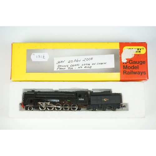 90 - Four Trix N gauge locomotives contained within Hornby Minitrix boxes to include Pennsylvania 5495 4-... 