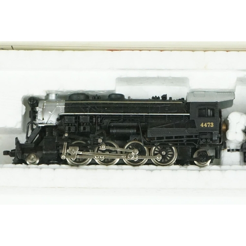 91 - Six boxed N gauge locomotives to include Bachmann Steam Locomotive 51-545-12 Mikado 2-8-2 7 Vandebil... 