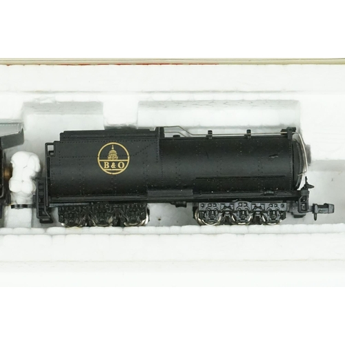 91 - Six boxed N gauge locomotives to include Bachmann Steam Locomotive 51-545-12 Mikado 2-8-2 7 Vandebil... 