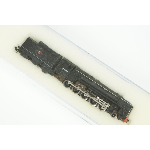 92 - Six boxed / cased N gauge locomotives to include Grafar City of Hereford, Trix 2-6-0 BR in black wit... 