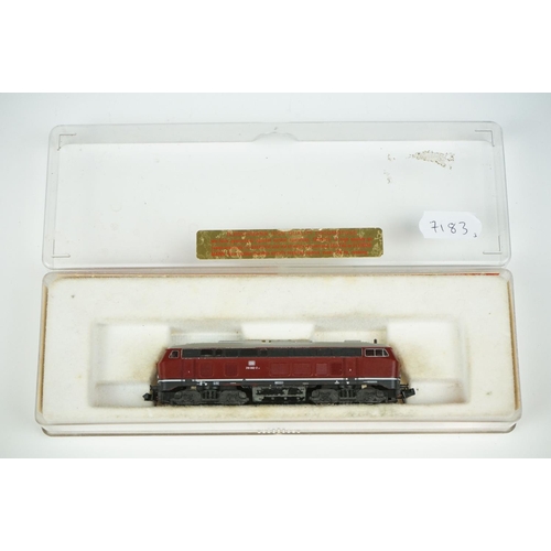 93 - Three cased Fleischmann N gauge locomotives to include 7177, 7232 & 7094