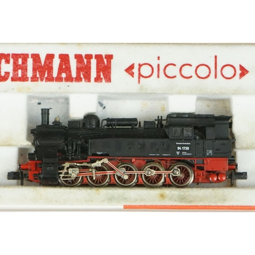 93 - Three cased Fleischmann N gauge locomotives to include 7177, 7232 & 7094