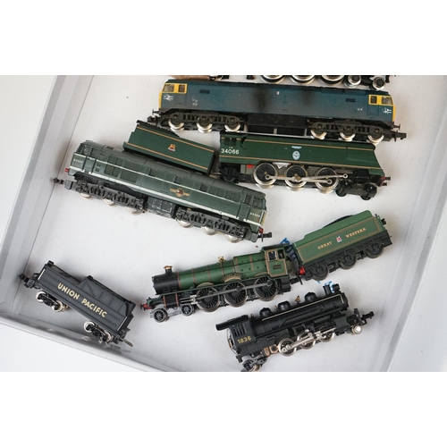 94 - 12 N gauge locomotives to include Grafar Prince Palatine, Dapol Albert Hall, Bachmann Union Pacific ... 