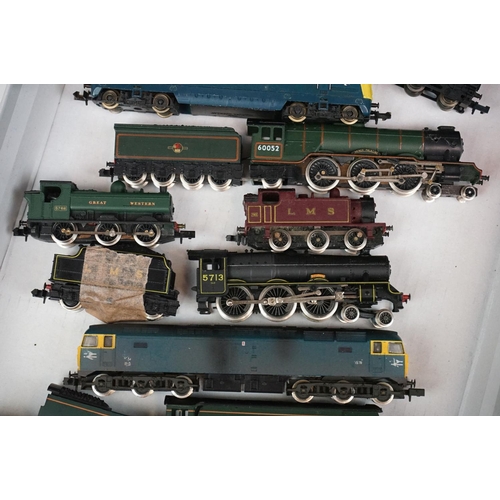 94 - 12 N gauge locomotives to include Grafar Prince Palatine, Dapol Albert Hall, Bachmann Union Pacific ... 