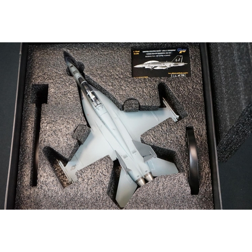 1003 - Four boxed 1/72 Gemini Aces diecast model planes to include GANAF5002 RNLAF F-16 Demo Team, GAUSA700... 